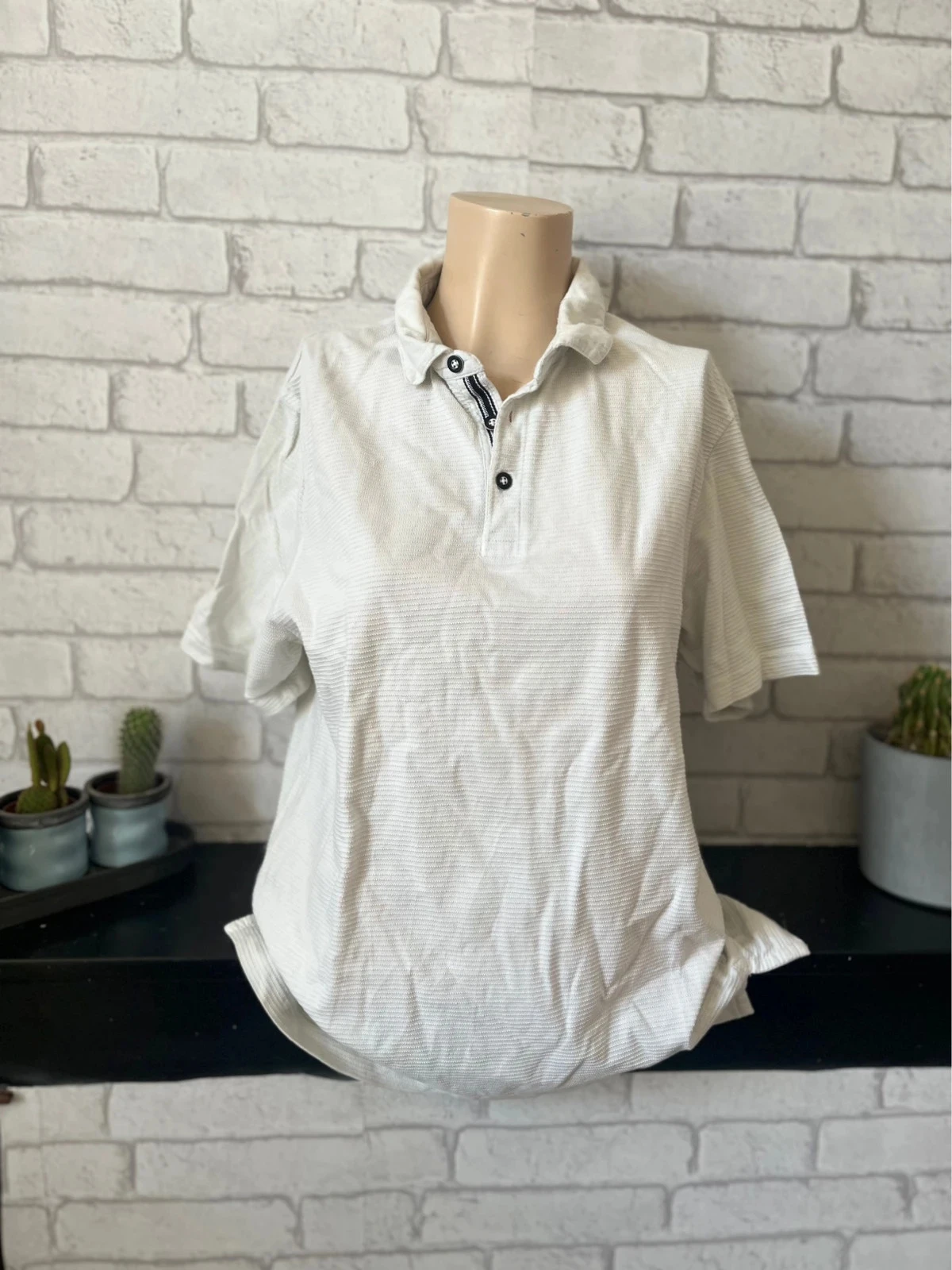 Polo blanc  manches courtes – Taille 38